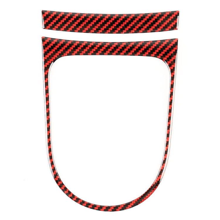 2 in 1 Car Carbon Fiber Gear Frame Decorative Sticker for Ford Mustang 2015-2020, Gear Frame