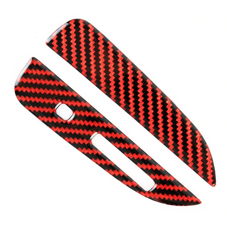 2 in 1 Car Carbon Fiber Gear Position Decorative Sticker for Ford Mustang 2015-2020, Gear Position