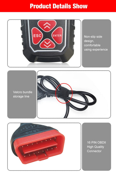 KONNWEI KW309 V309 V310 MS309 Code Reader OBD2 Scanner Diagnostic Tool, KW309