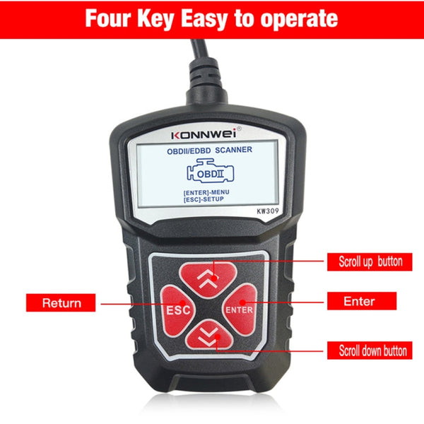 KONNWEI KW309 V309 V310 MS309 Code Reader OBD2 Scanner Diagnostic Tool, KW309
