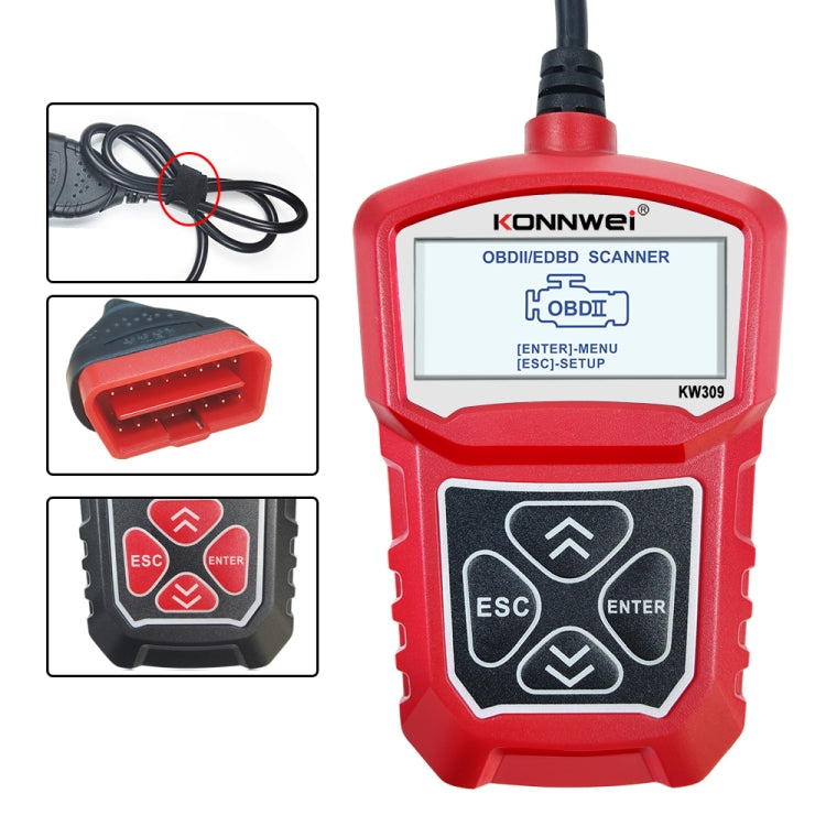 KONNWEI KW309 V309 V310 MS309 Code Reader OBD2 Scanner Diagnostic Tool, KW309