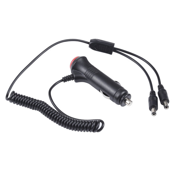 12-24V Car Cigarette Lighter Switch Plug to DC5.5x2.1mm Charger Spring Power Cable