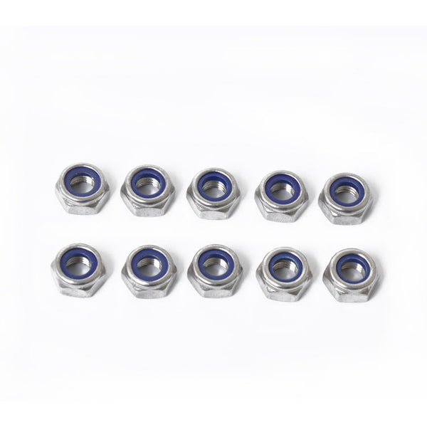 60 PCS Car 304 Stainless Steel Lock Nuts Nylon Insert Locknut Kit M3-M10, 60 PCS