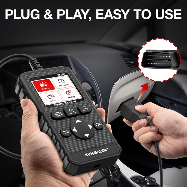 KINGBOLEN YA200 OBD2 Car Fault Diagnosis Tool Fault Analyzer, YA200