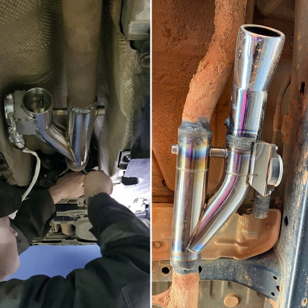 CNSPEED Y Shape 2 In 1 Car Remote Control Electric Exhaust Valve Pipe, Size: 2 inch, Size: 2 inch