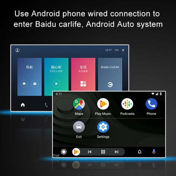 Car Navigation for Android / Apple Carplay Wireless Bluetooth Module Auto Smart Phone USB Carplay Adapter, CPC200-Autokit, CPC200-Autokit(White)