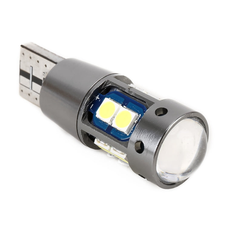 2 PCS T10 DC12V / 2.3W / 6000K / 180LM 10LEDs SMD-3030 Car Clearance Light, with Decoding