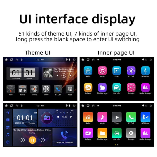 SWM 9702 Car HD 7 inch Android Radio Receiver MP5 Player, Support FM & Bluetooth & GPS & WiFi