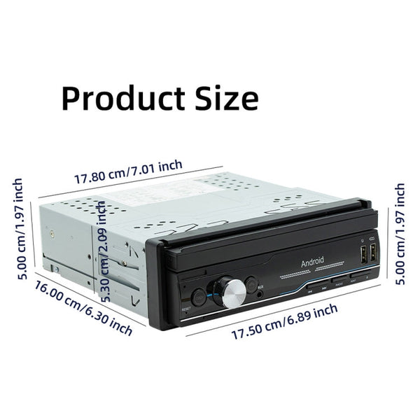 SWM 9702 Car HD 7 inch Android Radio Receiver MP5 Player, Support FM & Bluetooth & GPS & WiFi