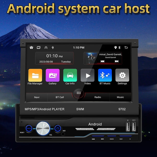 SWM 9702 Car HD 7 inch Android Radio Receiver MP5 Player, Support FM & Bluetooth & GPS & WiFi