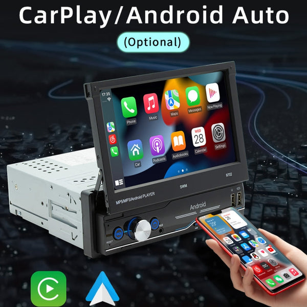 SWM 9702 Car HD 7 inch Android Radio Receiver MP5 Player, Support FM & Bluetooth & GPS & WiFi