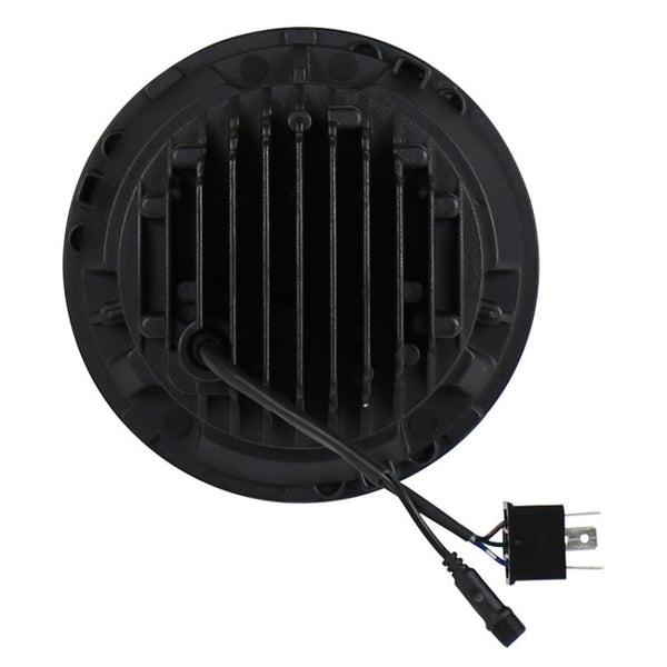 2 PCS 7 inch DC12V 6000K-6500K 50W Car LED Headlight Cree Lamp Beads for Jeep Wrangler / Harley, Support APP + Bluetooth Control, DC12V 6000K-6500K 50W