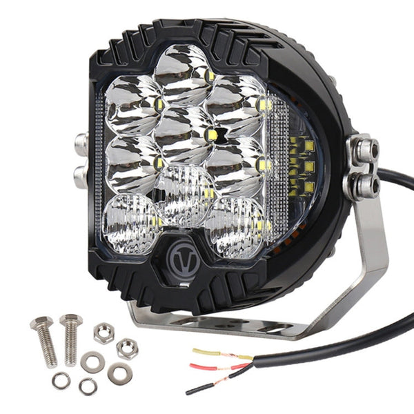 5 inch DC12V-24V 5000LM 6500K 50W Car LED Headlight for Jeep Wrangler / Harley, OL-1950