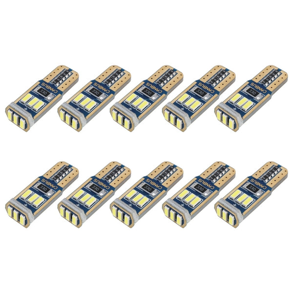 10 PCS T10 DC12V / 1.7W / 6000K / 110LM 9LEDs SMD-4014 Car Clearance Light, with Decoder