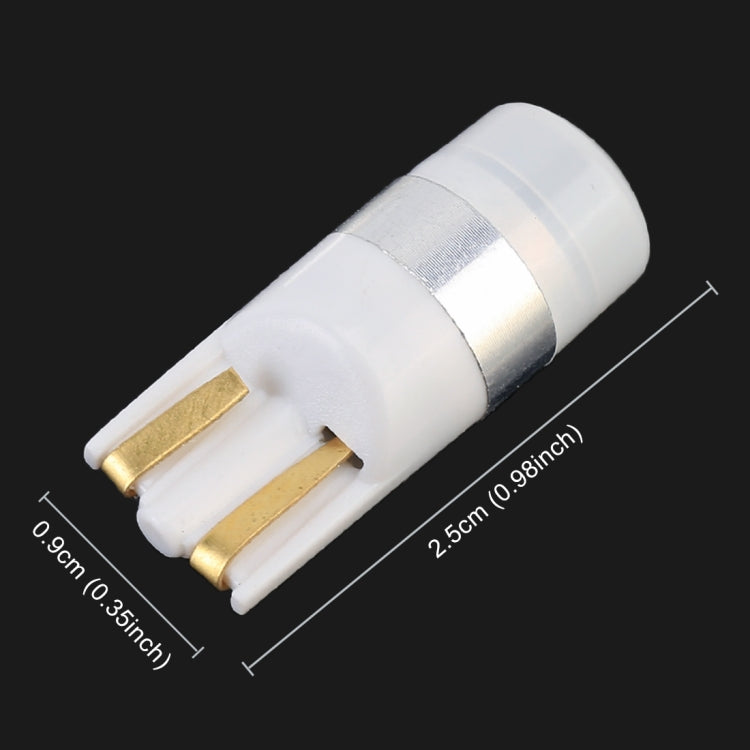 10 PCS T10 / W5W / 168 / 194 DC12V / 0.6W 1LEDs SMD-3030 Car Clearance Light