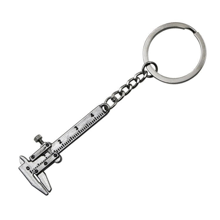 5 PCS Mini Vernier Caliper Keychain Key Rings