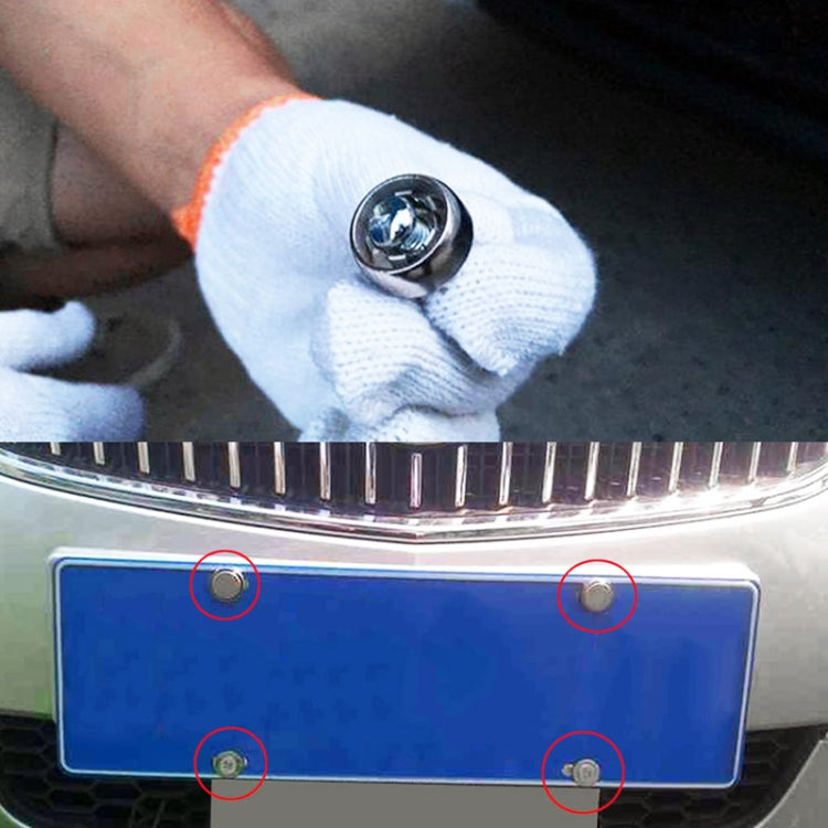 10 Sets Anti-theft Screws Car License Plate Bolts Frame Screws