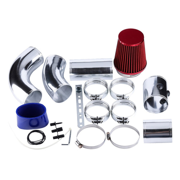 76mm Universal Cold Air Filter Inlet Hose Air Intake Pipe Hose Modification Kit, 76mm