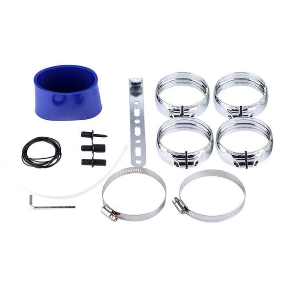 76mm Universal Cold Air Filter Inlet Hose Air Intake Pipe Hose Modification Kit, 76mm