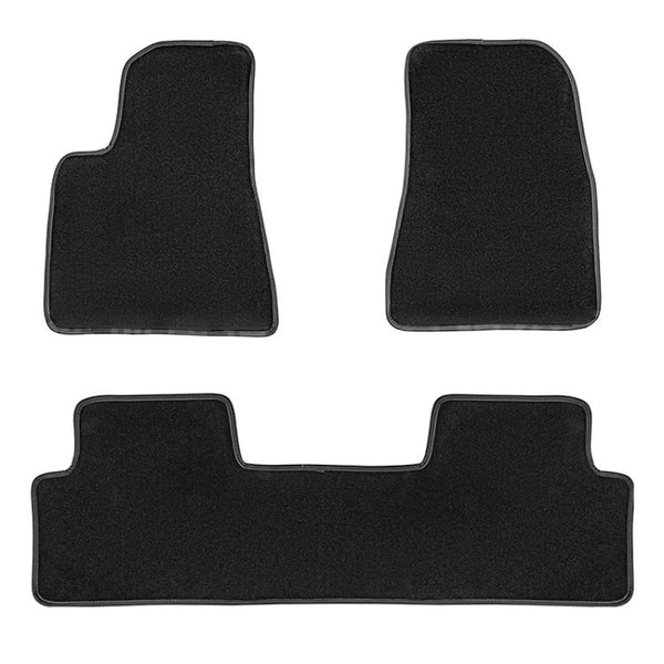 3 in 1 Car Velvet Foot Mat for Tesla Model 3 before 2021, for Tesla Model 3 before 2021