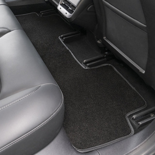 3 in 1 Car Velvet Foot Mat for Tesla Model 3 before 2021, for Tesla Model 3 before 2021
