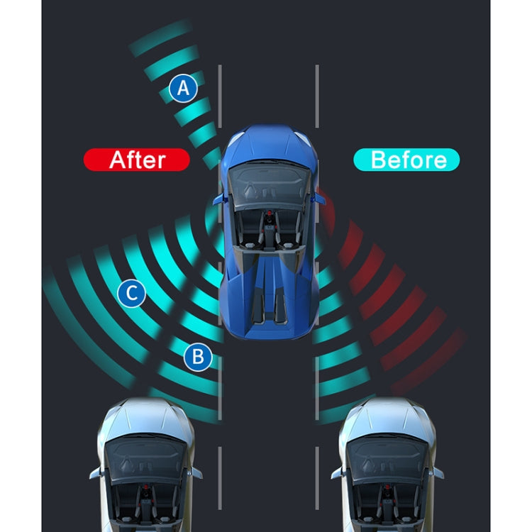 3R-146 3 in 1 Car Rearview Auxiliary Blind Spot Mirror Rear View 146 Front Wheel Mirror for Right Side, 3 in 1 Black Right