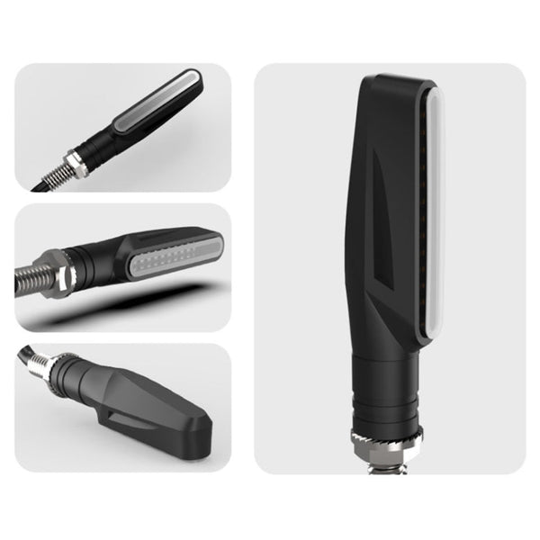 2 PCS D12V / 1W Motorcycle LED Waterproof Side Lights Turn Signal Light