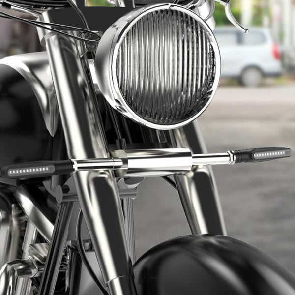 2 PCS D12V / 1W Motorcycle LED Waterproof Side Lights Turn Signal Light