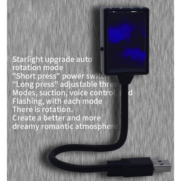 5V 0.1W IPX4 Car Rotating Star Lights Starry Sky Atmosphere Lamp