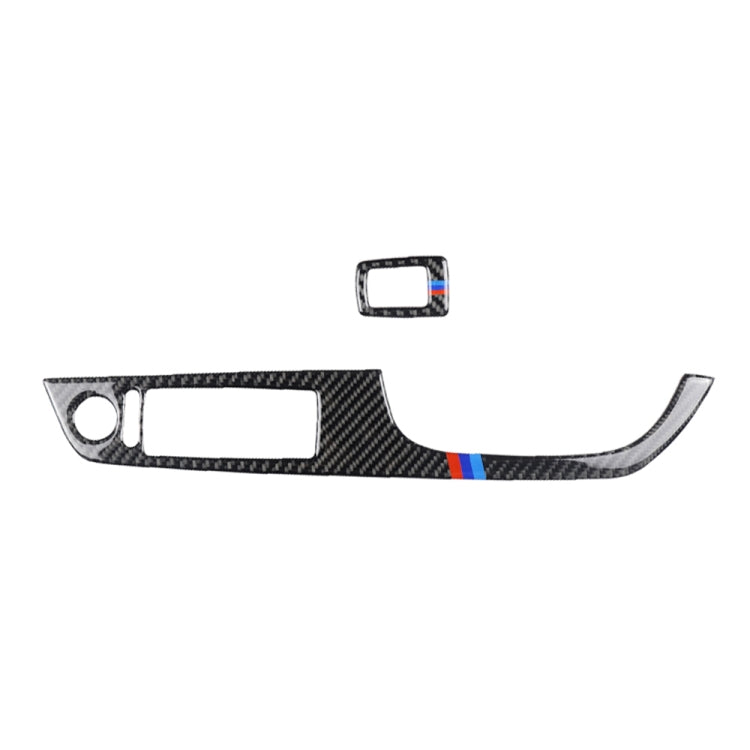 2 in 1 Three Color Carbon Fiber Car Right Driving Lifting Panel Decorative Sticker for BMW E92 2005-2012, For BMW (Right Driving)