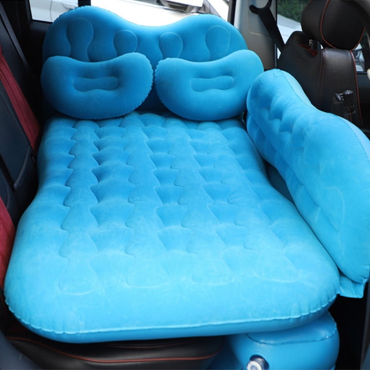 Universal Car Travel Inflatable Mattress Air Bed Camping Back Seat Couch with Head Protector + Wide Side Baffle
