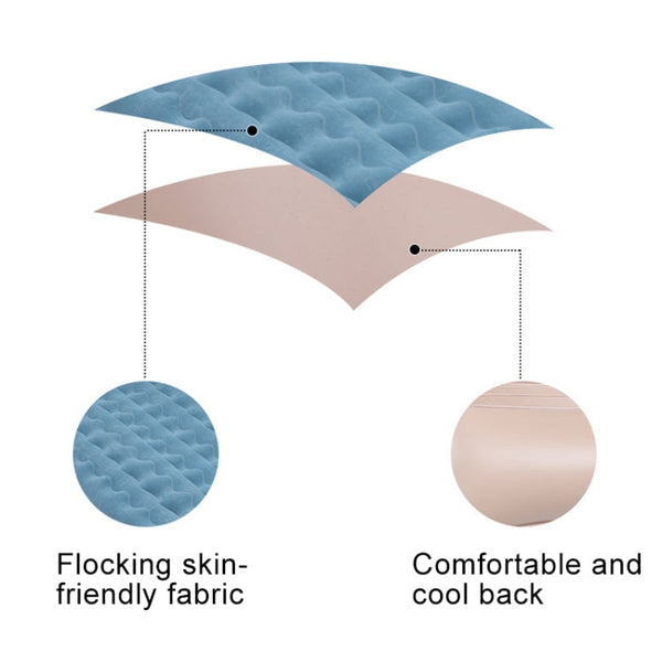 Universal Car Travel Inflatable Mattress Air Bed Camping Back Seat Couch with Head Protector + Wide Side Baffle