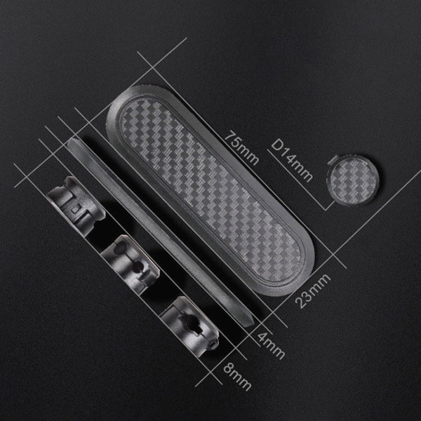 Car Carbon Fiber Magnetic Clamp Cable Storage Box Creative Desktop Hub Organizer