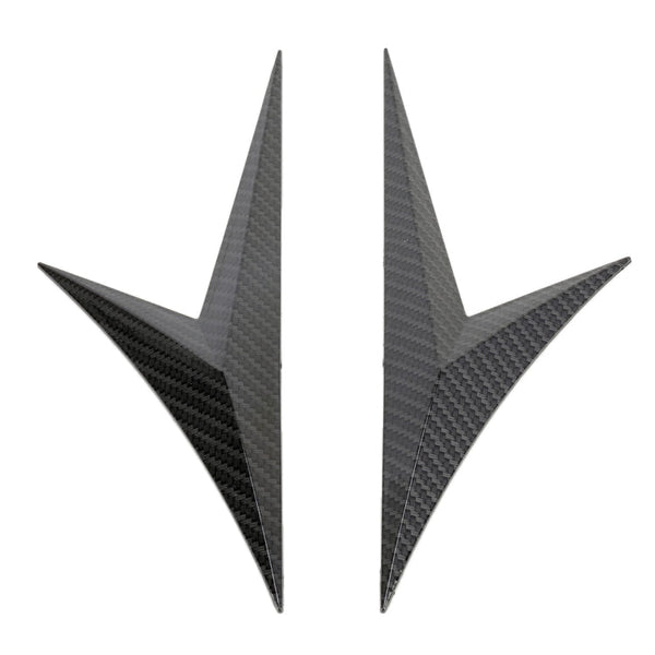 Modified Fender Side Wing Sticker Blade Side Shark Gill Car Body Decorative Sticker for Honda 10th Generation Civic, Carbon Fiber