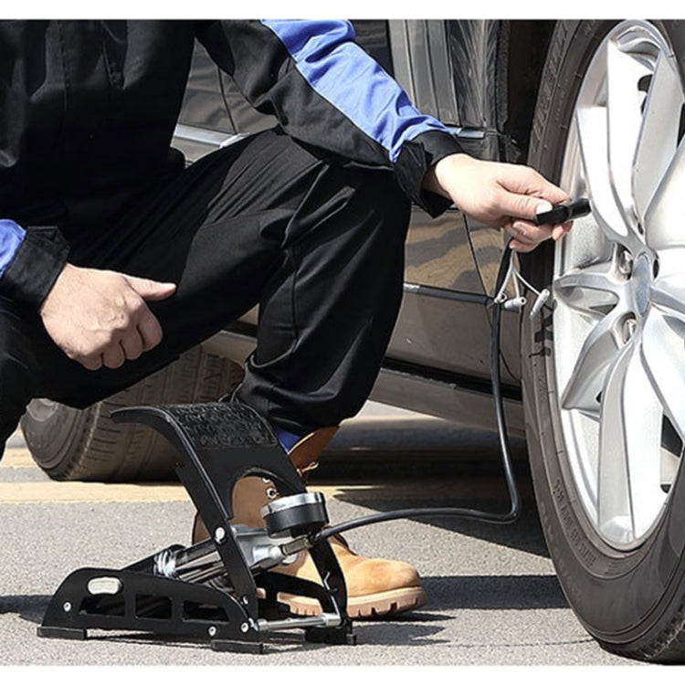 0905 Car / Motorcycle / Bicycle Portable Thicker Single Pipe Inflatable Cylinder Pedal Air Pump