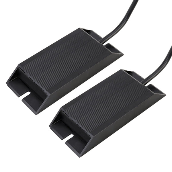 2 PCS 1156 / BAU15S DC12V 50W 6 Ohms Turn Signal / Reversing Light / Brake Light Split Dual Resistance Decoder