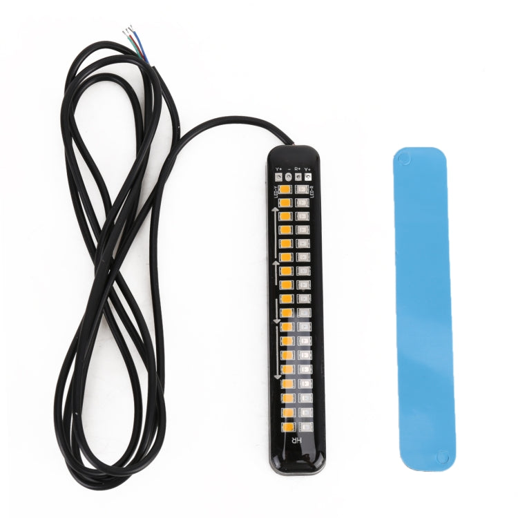 105mm DC12-24V / 1.6W Motorcycle LED Dynamic Blinker Side Lights Flowing Water Brake Lamp Turn Signal Light, Cable Length: 1m