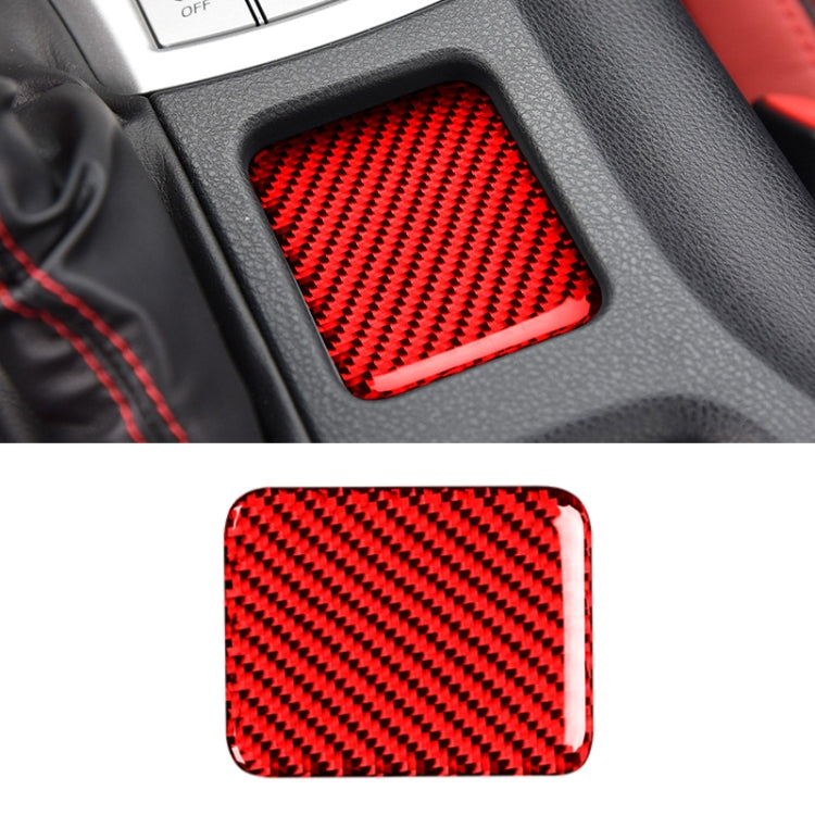 Car Carbon Fiber Seat Heating Panel Decorative Sticker for Subaru BRZ / Toyota 86 2013-2019, Left and Right Drive Universal without Hole