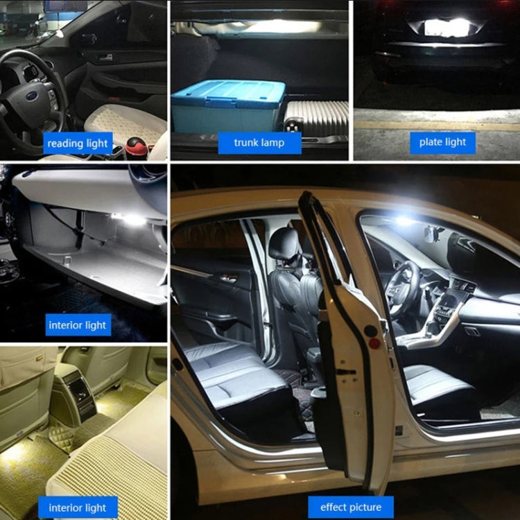 2pcs 36mm DC12-24V / 1W / 6000K / 60LM 15LEDs SMD Car Reading Lamp Dome Light