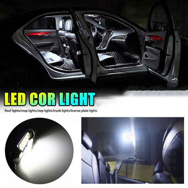 2pcs 39mm DC12-24V / 1W / 6000K / 60LM 15LEDs SMD Car Reading Lamp Dome Light