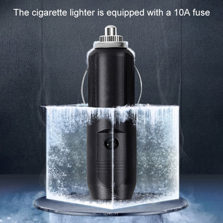 Car 12V Portable Inflatable Cylinder Pedal Pointer Air Pump with Light & Tool Box, Pointer with Tool Box