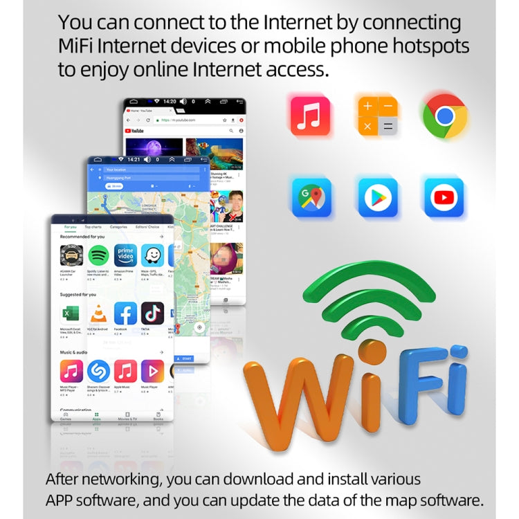 D110 Car Android Navigation Machine Support Mobile Phone Interconnection / Steering Wheel Control