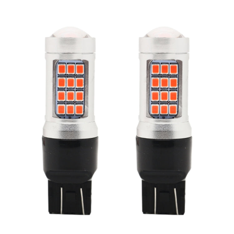 2 PCS 7443 DC12V / 2.2W Car Strobe Brake Lights with 42LEDs SMD-2835 Lamps