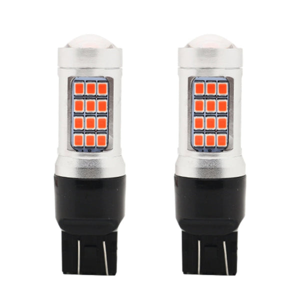 2 PCS 7443 DC12V / 2.2W Car Strobe Brake Lights with 42LEDs SMD-2835 Lamps