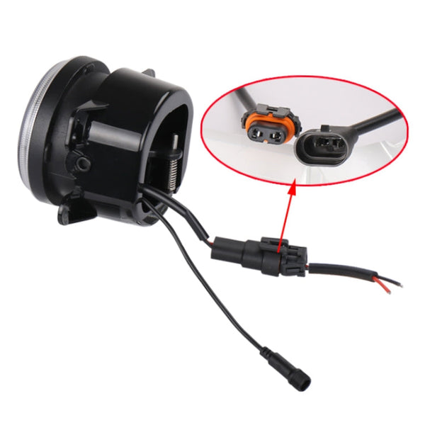 2 PCS DC12V-30V / 30W / 3A / 1440LM 12LEDs  4 inch Car LED Colorful Fog Light, Style: White Background, Style: White Background (White Light), Style: White Background (Yellow Light)