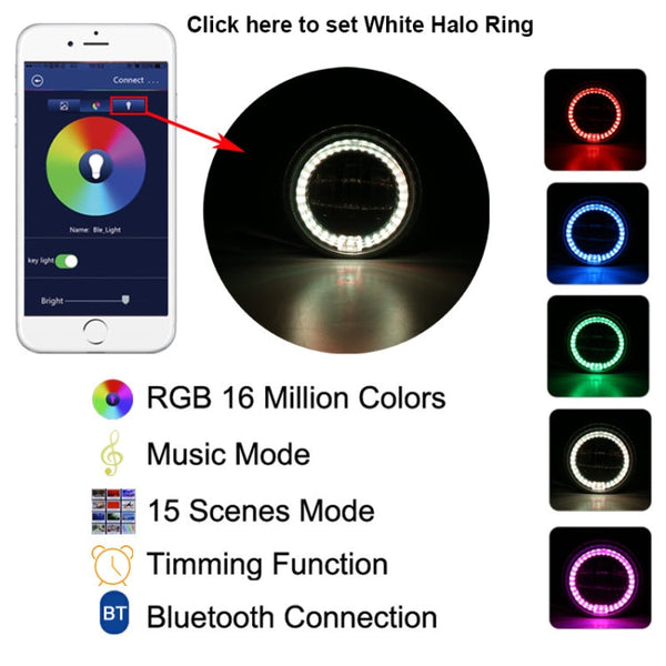 2 PCS DC12V-30V / 30W / 3A / 1440LM 12LEDs  4 inch Car LED Colorful Fog Light, Style: White Background, Style: White Background (White Light), Style: White Background (Yellow Light)