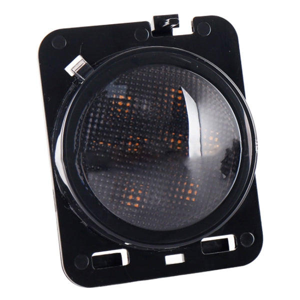 2 PCS 8W DC 12V Car SUV Refit LEDWheel Eyebrow Turn Signal for Jeep Wrangler JK 07-17, Specification: Butt Assembly Without Aperture