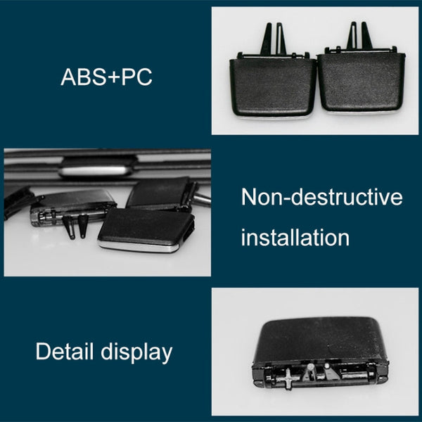 Car Front Air Conditioning Exhaust Switch Paddle Air Conditioning Leaf Clip for BMW 3 Series E90, Left and Right Drive Universal