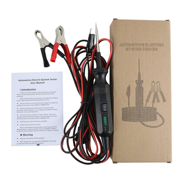 DUOYI DY18 Car Circuit Tester Probe Diagnostic Tool 12V 24V Current Voltmeter, DY18