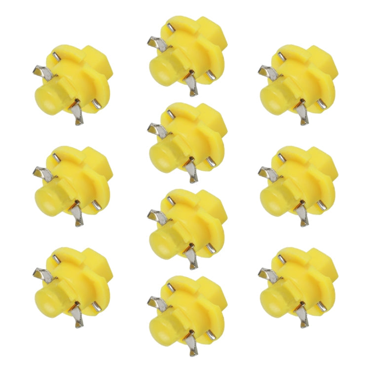 10 PCS B8.4 0.2W DC12V Wedge Instrument Panel COB LED Light Dashboard Gauge Cluster Indicator Lamp Bulb